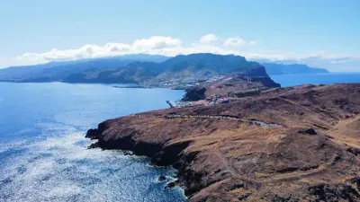 : Caniçal Aerial | Machico Harbor — Caniçal, Madeira Island